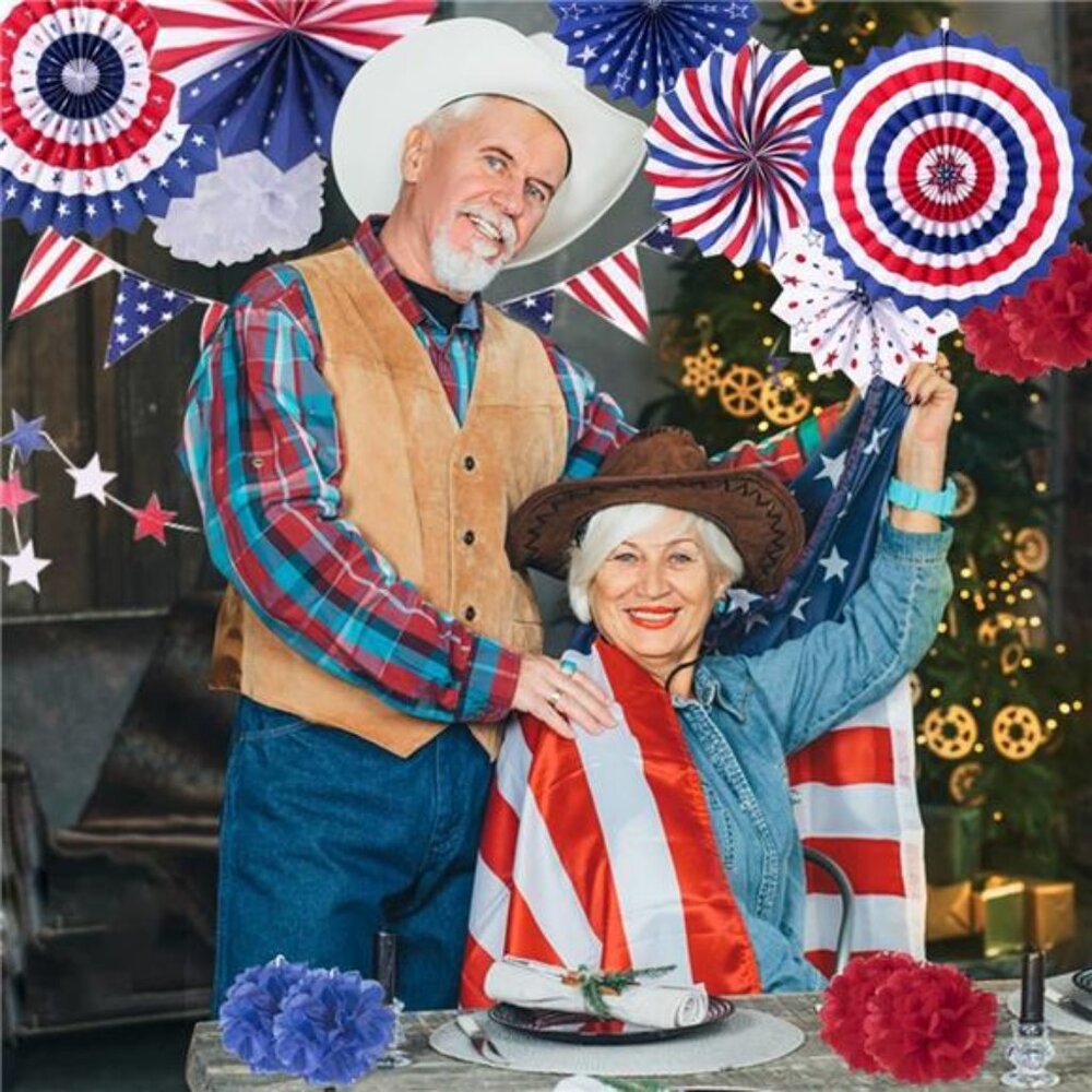 4th of July Decorations Patriotic Party Set Independence Day Fourth of July - Picture 2 of 7